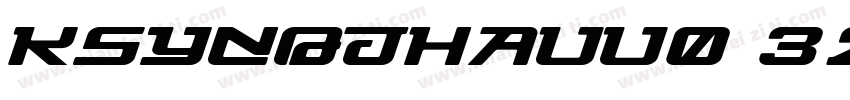 KSYNQJHAUU0 32 40字体转换